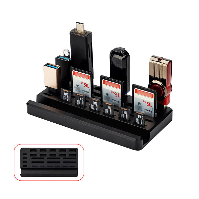 BowLift | Desktop U Disk SD Card TF Card Reader Storage Rack