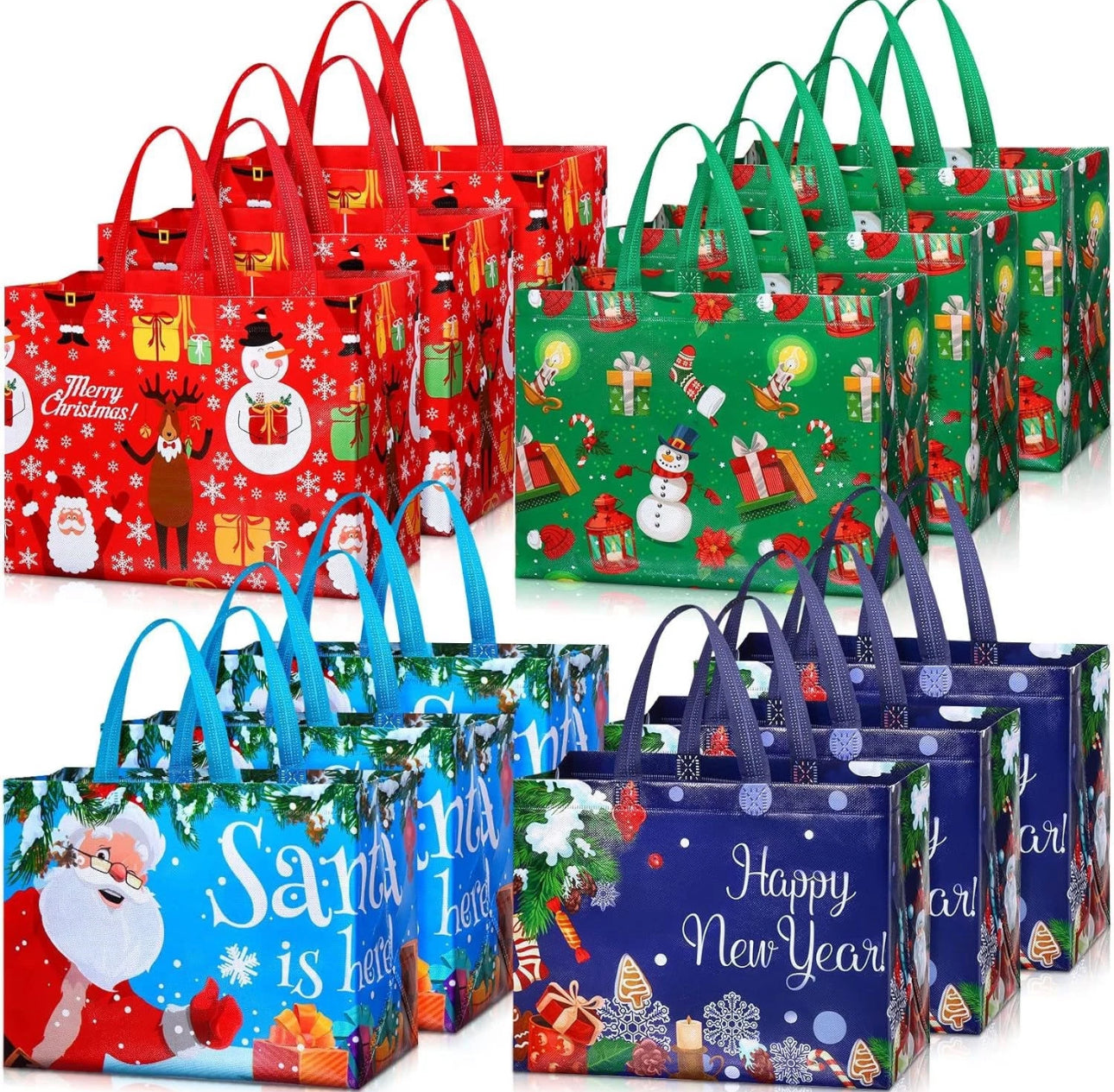 BowLift | 12pc Reusable Christmas Gift Bags
