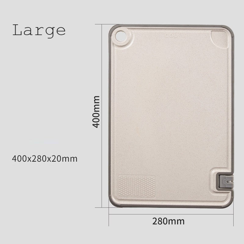 BowLift | Cutting Board with Built-In Knife Sharpener, Garlic Grater, Juice Catcher & Slip-Resistant Bottom, for Meat, Vegetable, Cheese