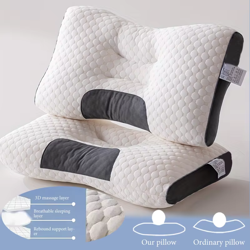 BowLift | Adjustable Orthopedic Contour Pillow for Neck and Shoulder Support