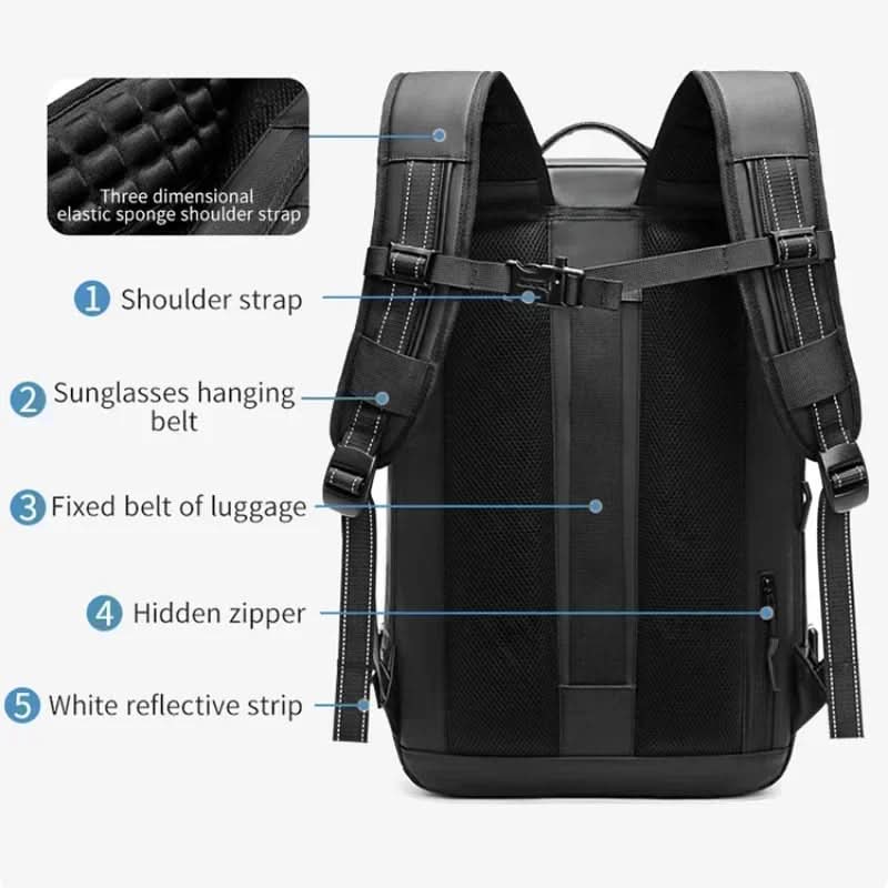 BowLift | Compressible travel backpack with laptop compartment