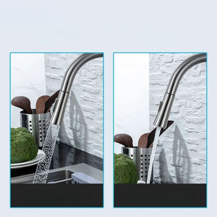 BowLift | Intelligent kitchen faucet with sensor control & pull-out spout