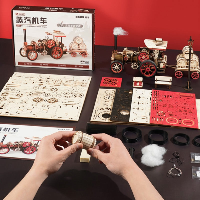 BowLift | High-Difficulty Assembly Steam Locomotive Model