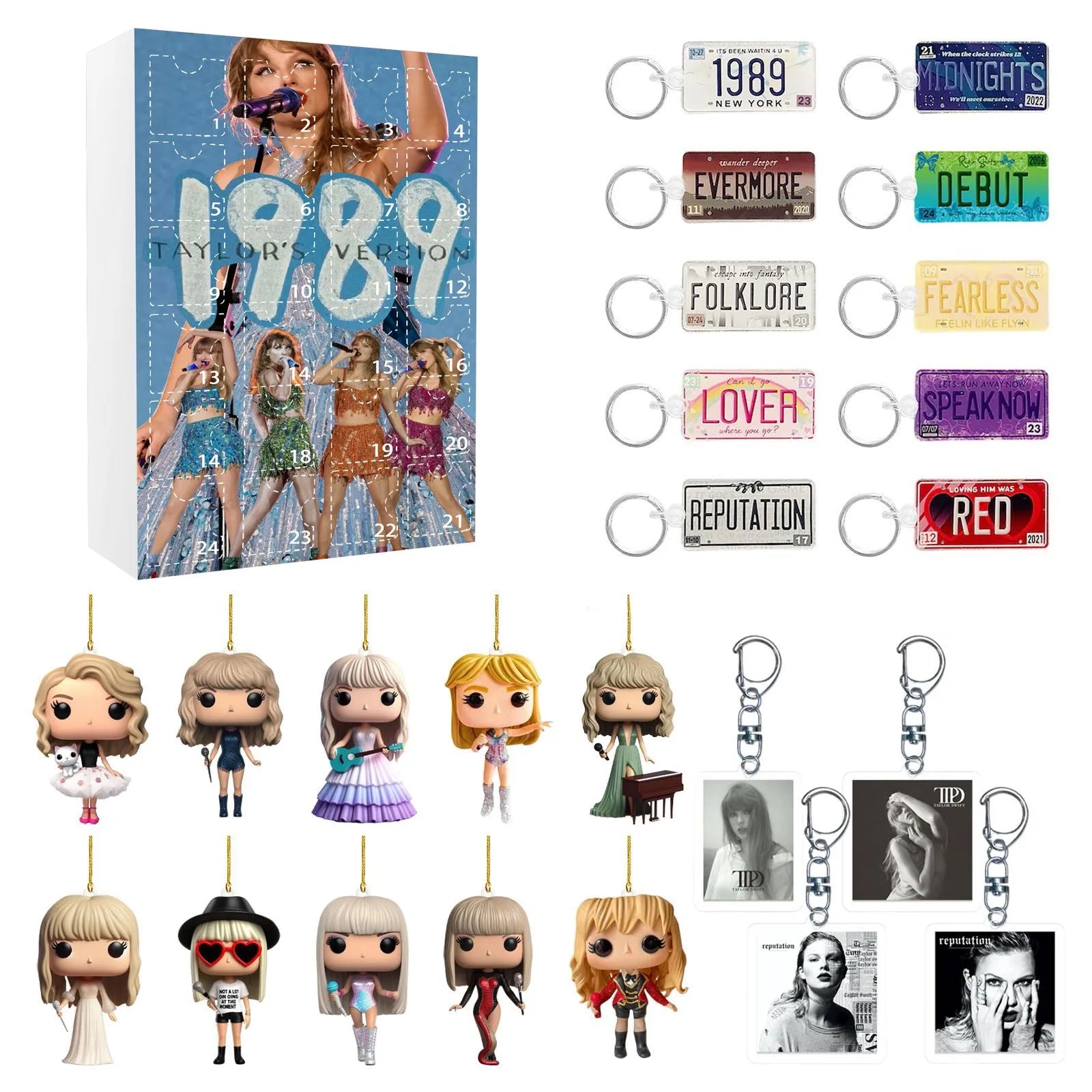 BowLift | DecoJoy Adventskalender – 24-daagse kalender met kerstdecoraties & herbruikbaar design