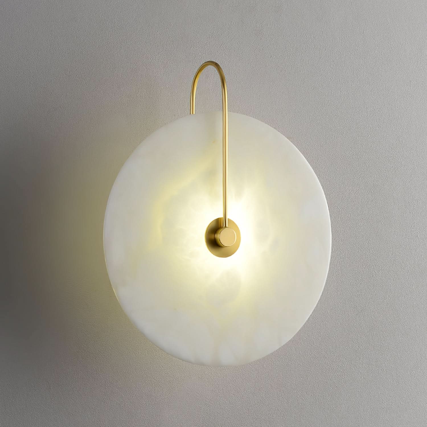 BowLift | Alabaster LED Wall Lamp – Modern Ambient Lighting