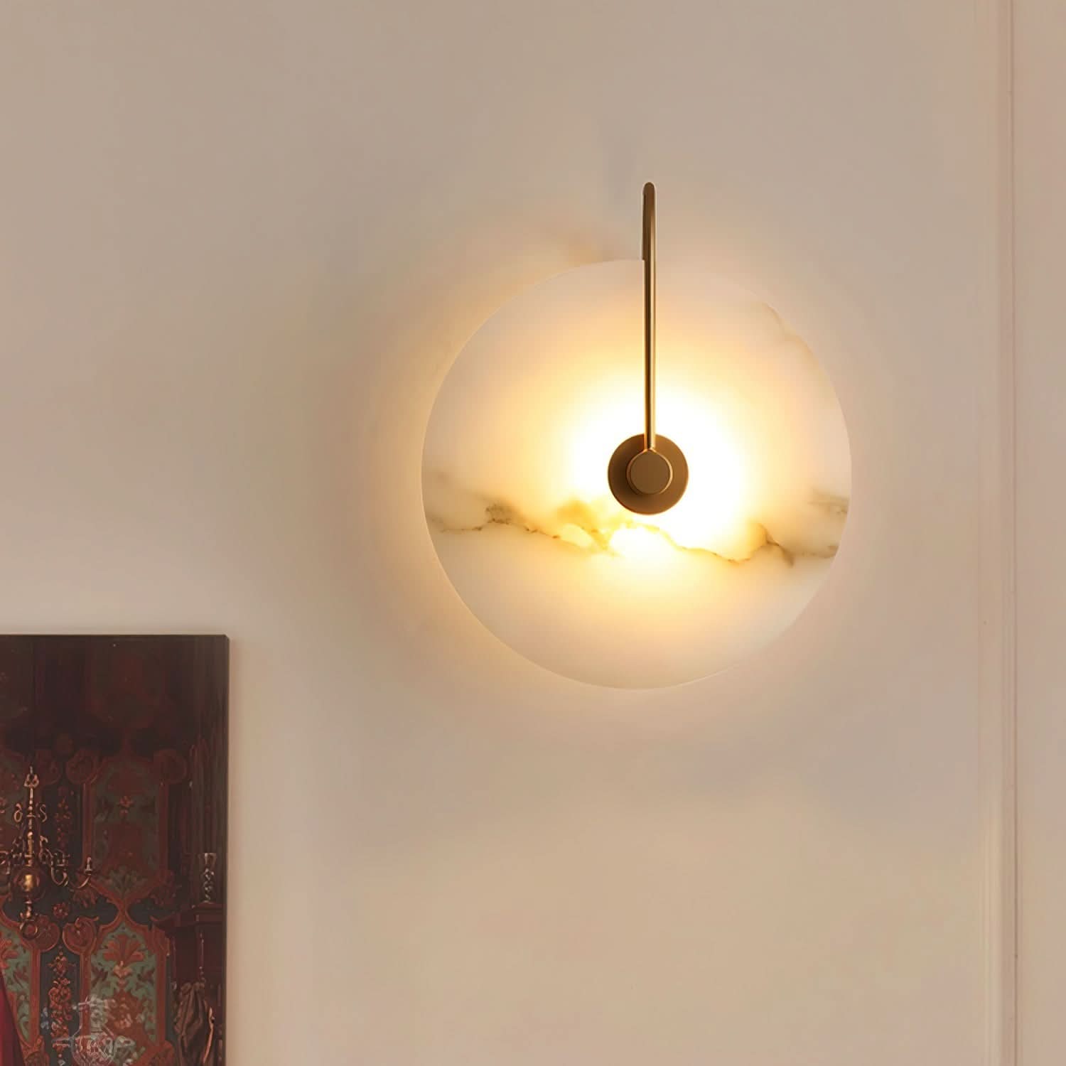 BowLift | Alabaster LED Wall Lamp – Modern Ambient Lighting