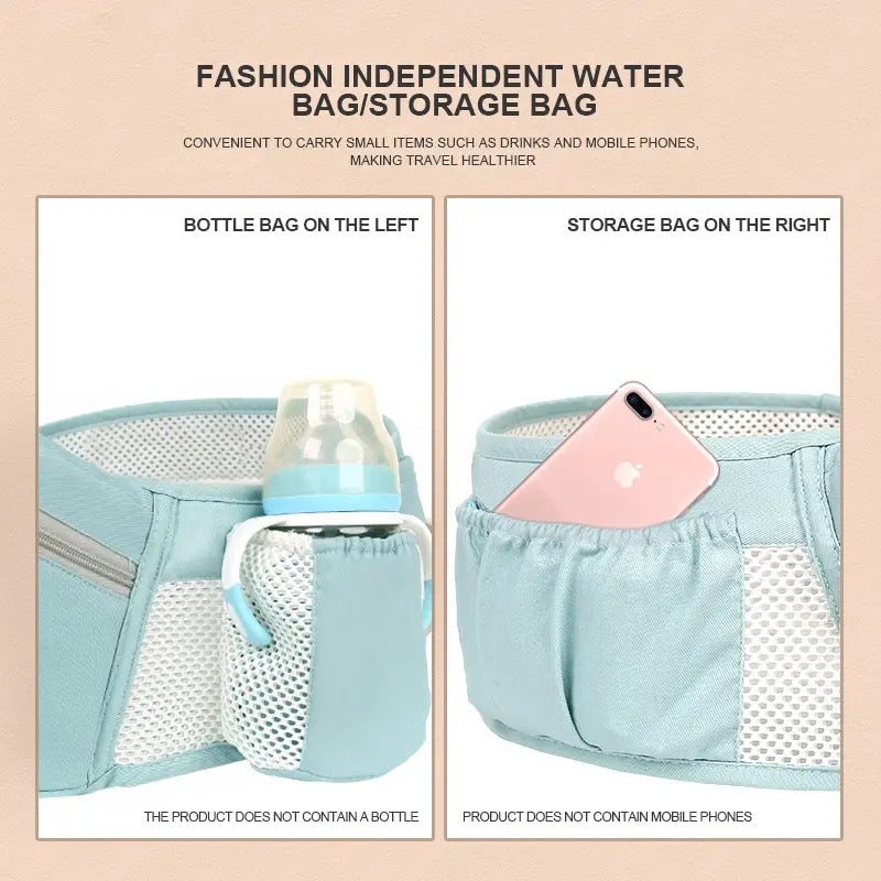 BowLift | All-Position Baby Carrier - Hip Seat Infant Toddler Backpack with Kangaroo Wrap Carrier