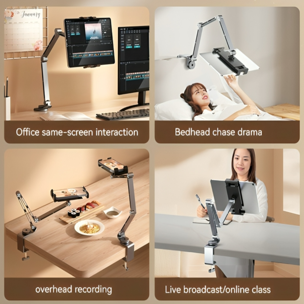 BowLift | Altivo – 360° Adjustable Aluminium Stand for Tablets & Smartphones