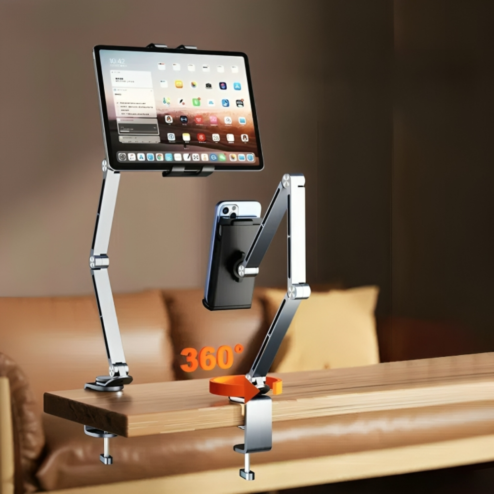 BowLift | Altivo – 360° Adjustable Aluminium Stand for Tablets & Smartphones