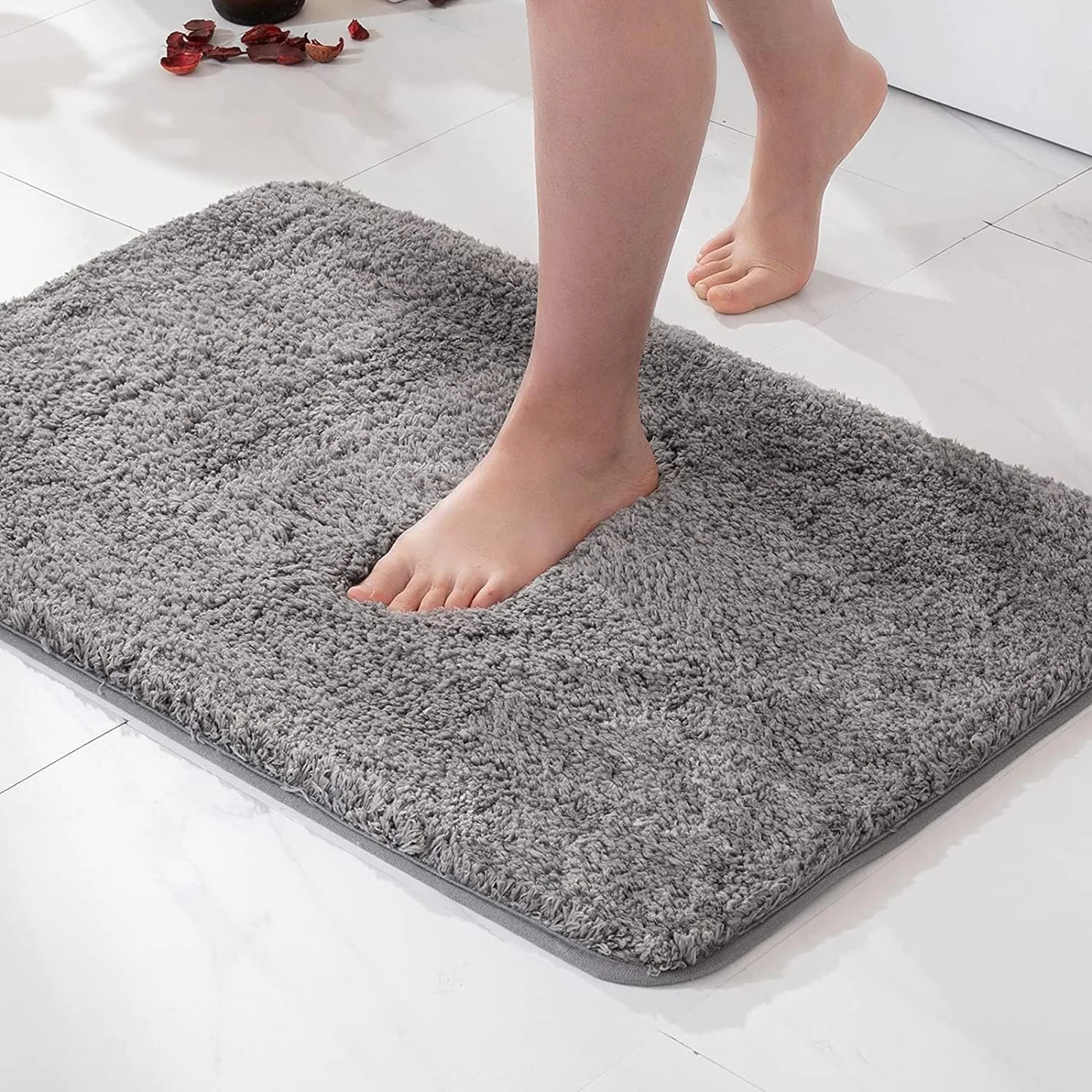 BowLift | Plush Bath Rug | Ultra-Soft, Highly Absorbent & Non-Slip for Bathroom Safety and Comfort