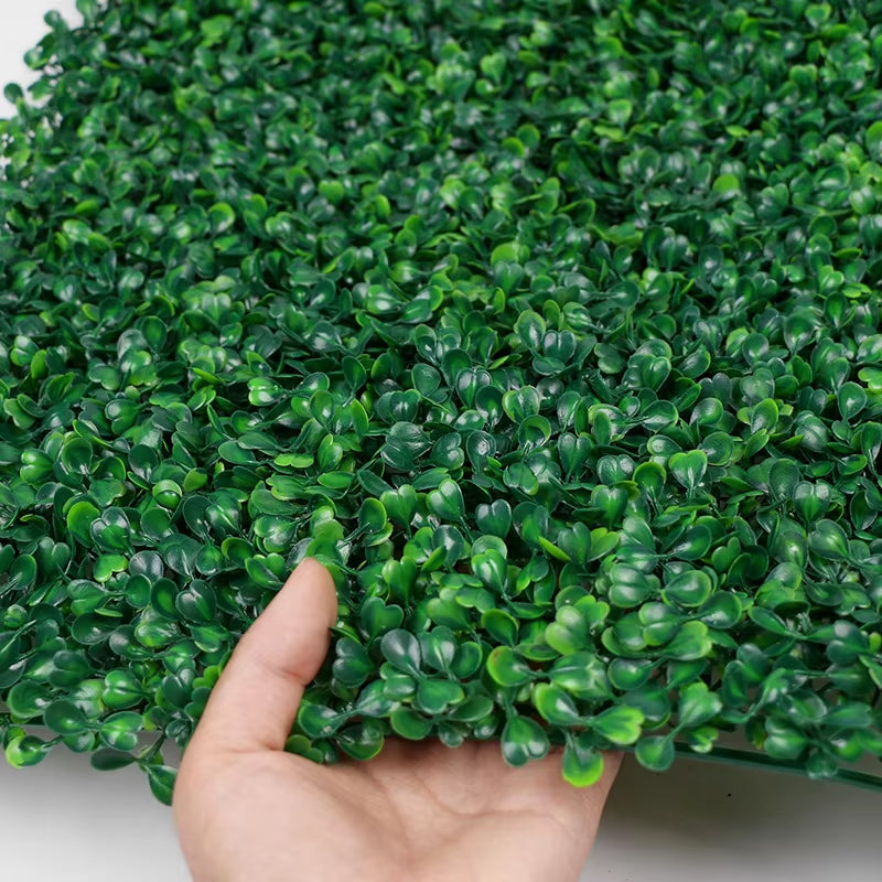 BowLift | 14 PCS 50*50cm Artificial Grass Wall Uv Protected Boxwood Hedge Artificial Green Plant Wall Panel Outdoor Decoration For Banquet Party