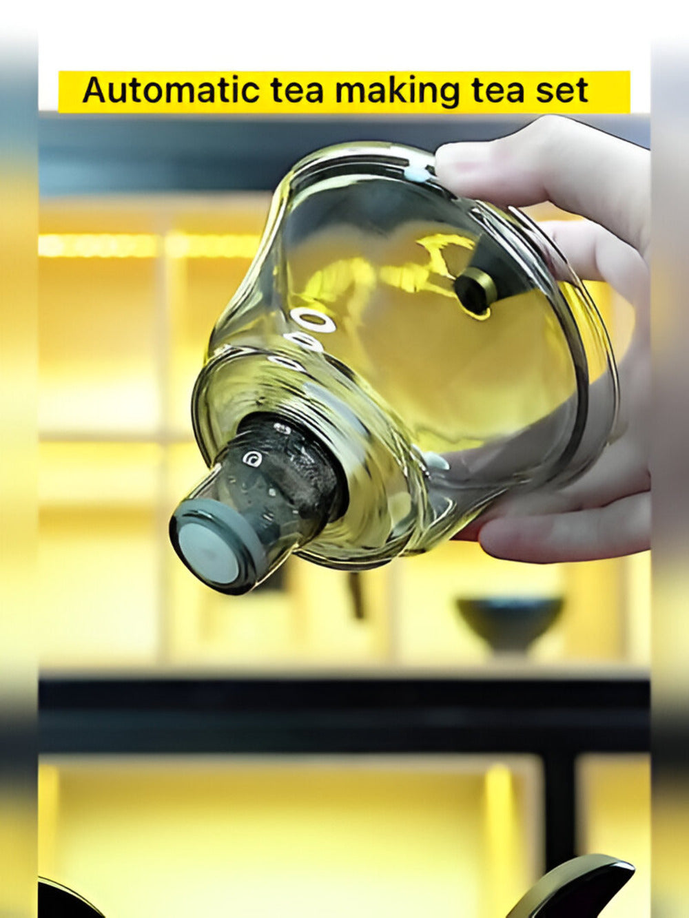 BowLift | Artisan Magnetic Glass Teapot Set with Infuser – Elegant Drip-Free Glass Teapot for Loose Leaf Tea