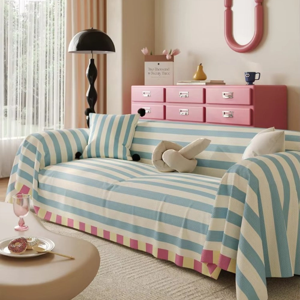BowLift | Atelier Pastel Striped Sofa Cover