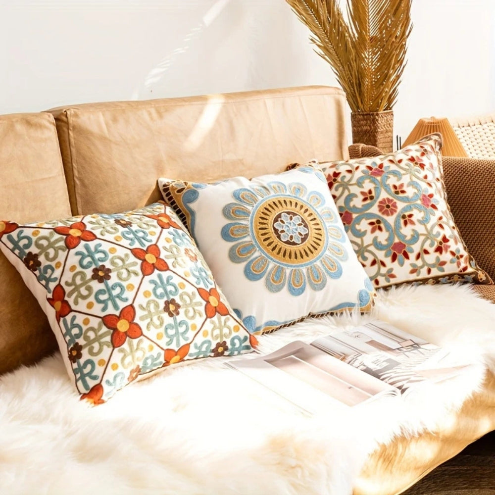 BowLift | Aurae Embroidered Vintage Cushion Cover