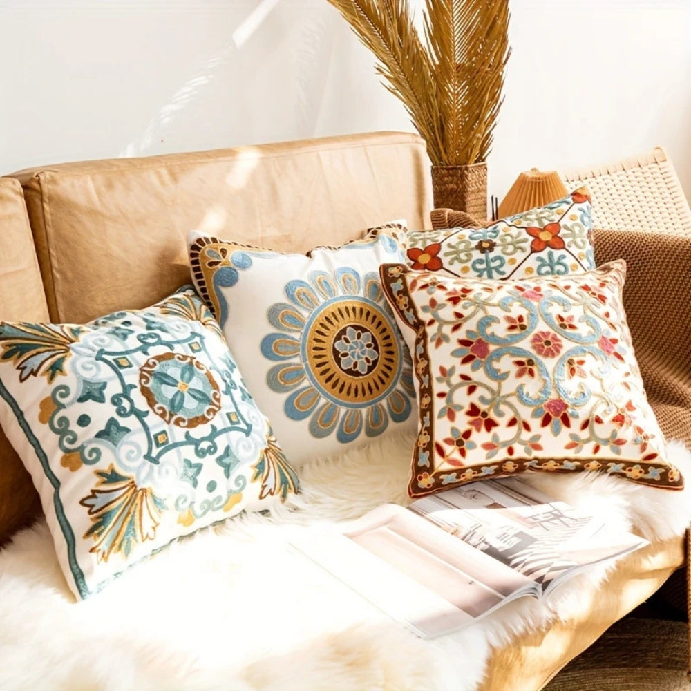 BowLift | Aurae Embroidered Vintage Cushion Cover