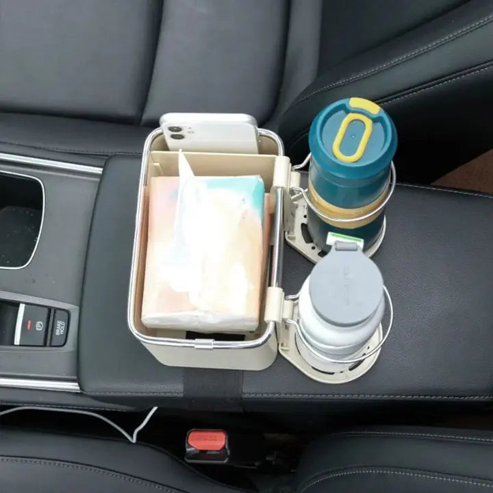 BowLift | Car Armrest Box with Cup Holder – Comfort on the go