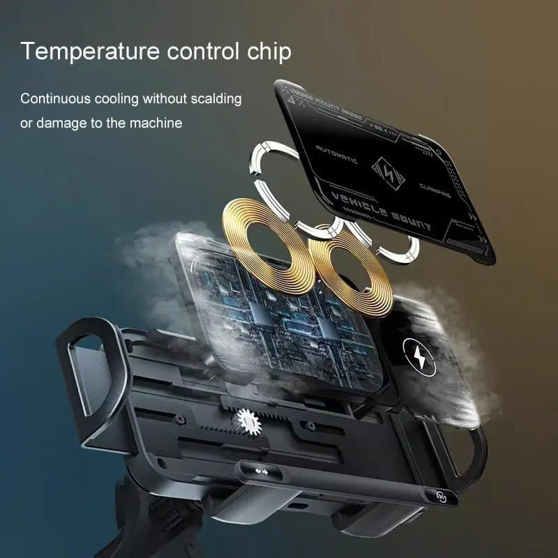 BowLift | Car device holder with charging function – Automatic grip & wireless charging