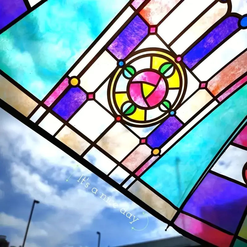 BowLift | Automatic Umbrella – Vintage Design with Stained Glass and Wind PRedection