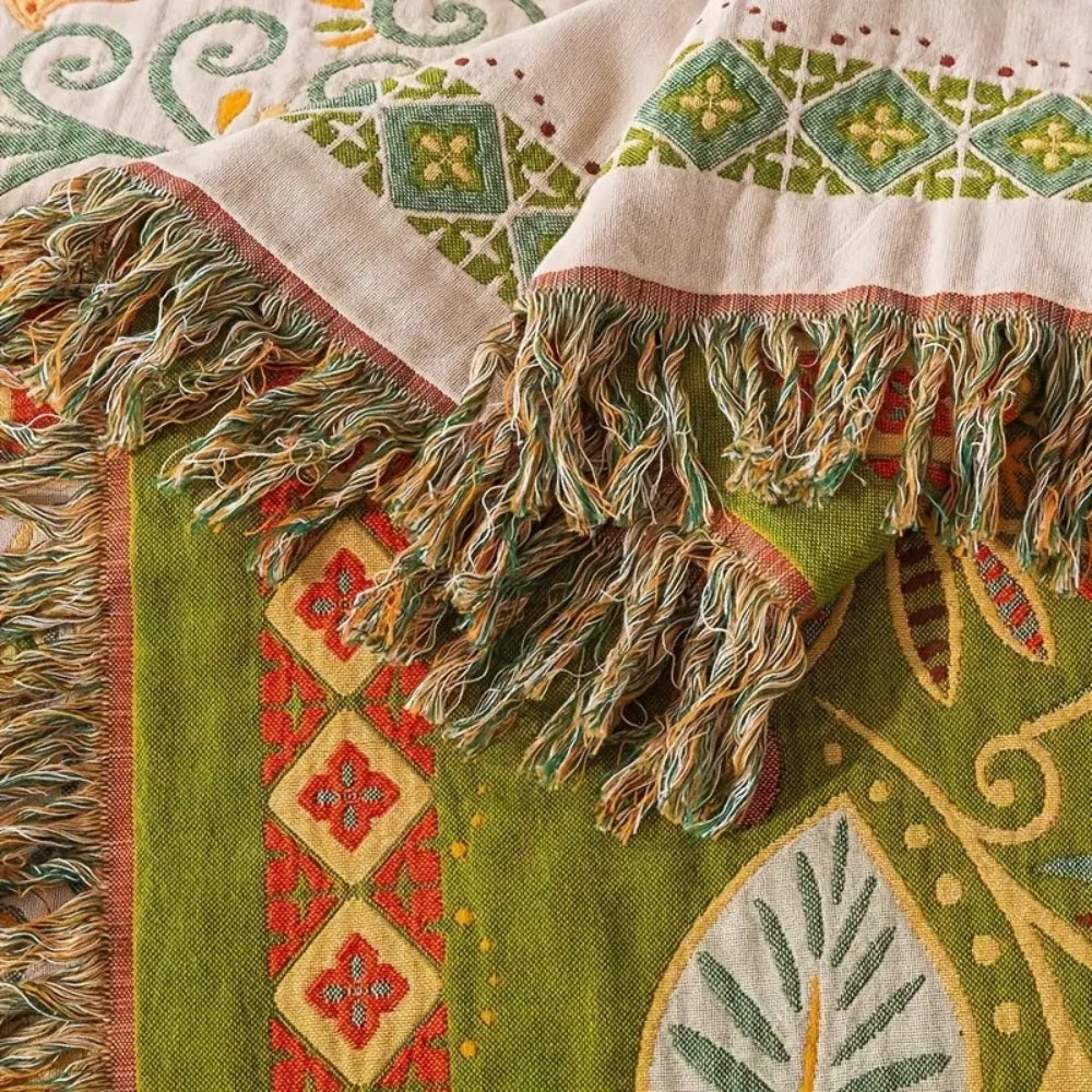 BowLift | Autumn Leaf Boho Reversible Blanket