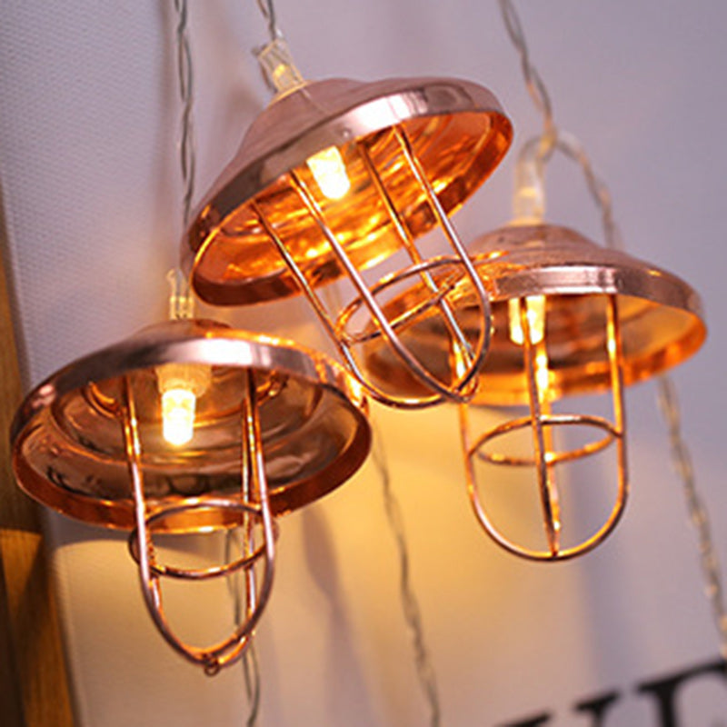BowLift | Modern Art Deco Mini Lantern Iron Plastic LED String Light For Bedroom