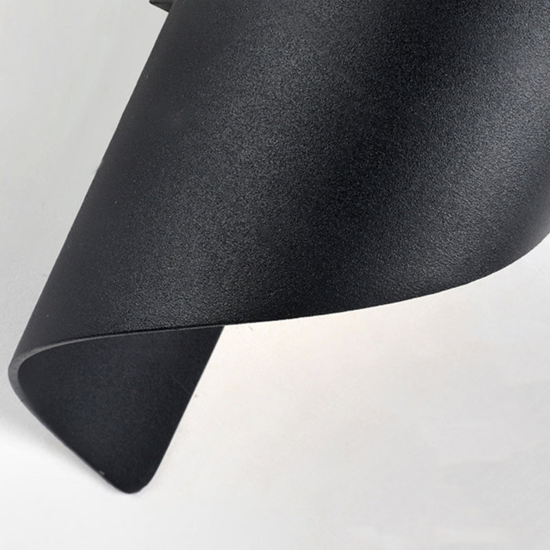 BowLift | Modern Minimalist Waterproof Spiral Aluminum Acrylic LED Wall Light for Bedroom