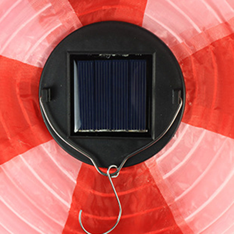 BowLift | Contemporary Creative Solar Hot Air Balloon Fabric Shade LED Outdoor Pendant Light for Terrace Outside