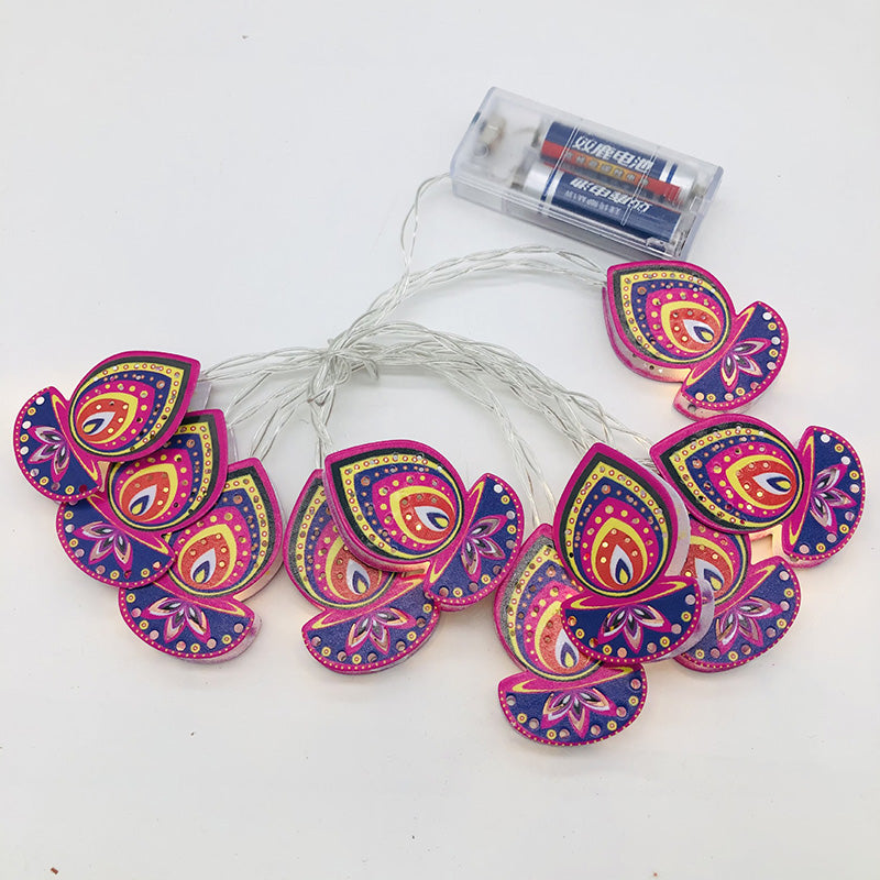 BowLift | Contemporary Boho Iron Lantern Teardrop Star LED String Lights Outdoor Lighting For Garden