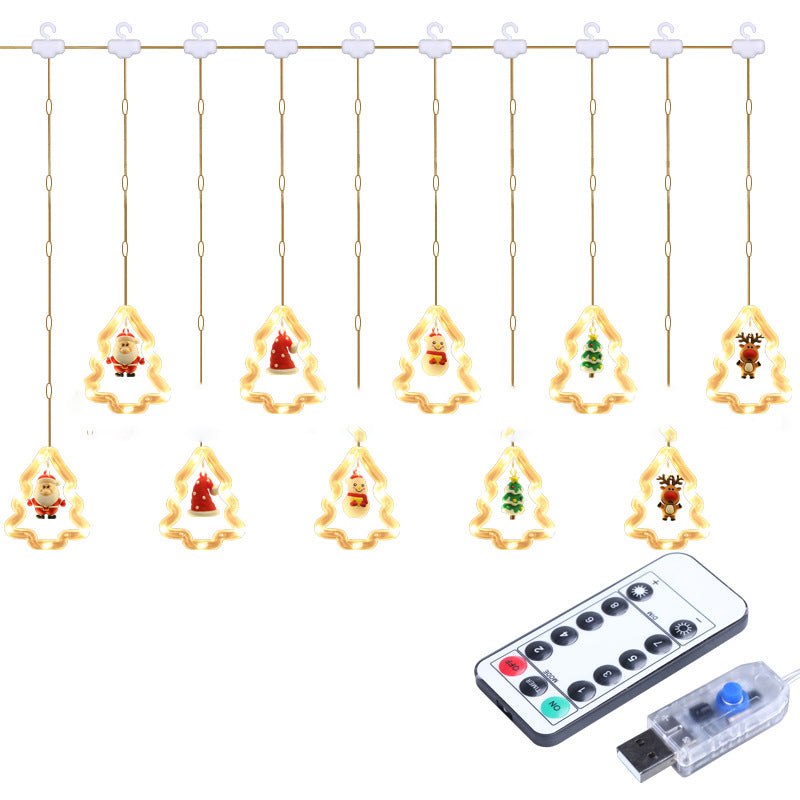 BowLift | Modern Art Deco USB Battery Waterproof Christmas Tree PVC PS LED String Lights For Bedroom