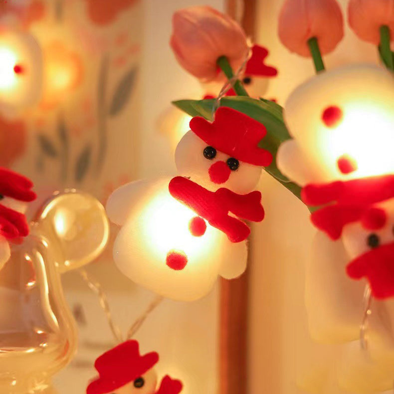 BowLift | Modern Art Deco Battery Copper Wire Blanket Santa Snowman Deer Cartoon Decoration LED String Lights For Entertainment Room