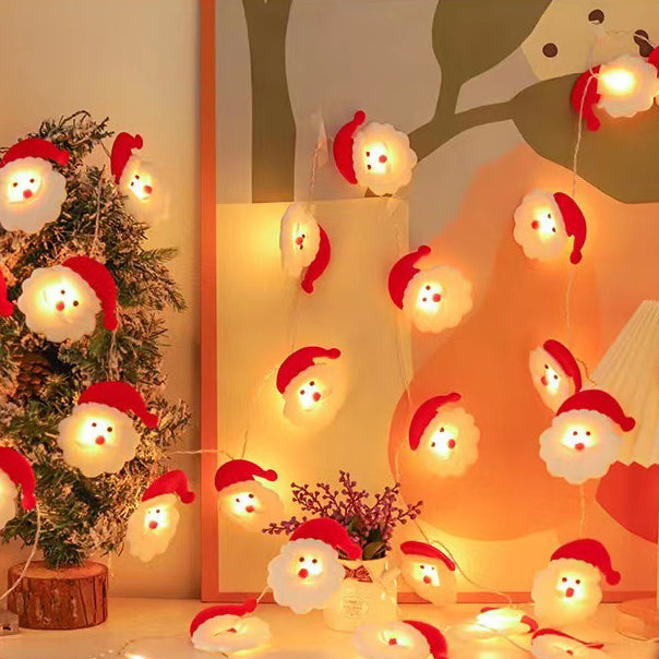 BowLift | Modern Art Deco Battery Copper Wire Blanket Santa Snowman Deer Cartoon Decoration LED String Lights For Entertainment Room