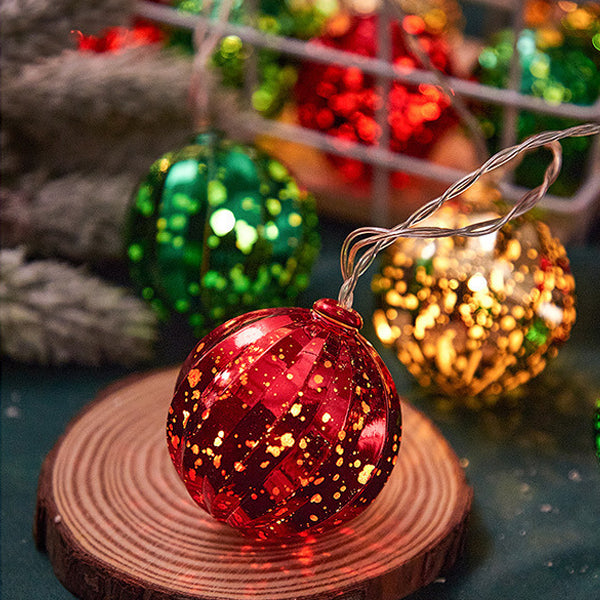 BowLift | Modern Art Deco Battery USB Plastic Star Ball Christmas Tree Decoration LED String Light For Bedroom