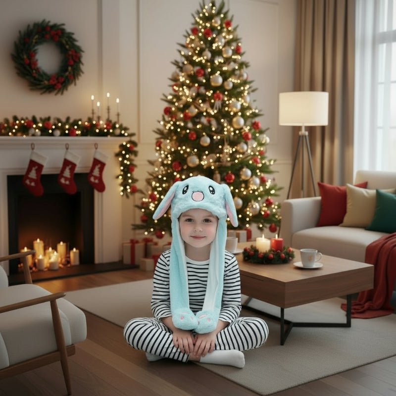 BowLift | Interactive bunny hat with movable ears and soft plush fabric
