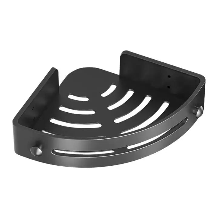 BowLift | Bathroom Wall Shelf – Stainless Steel Corner Basket with Adhesive Holder