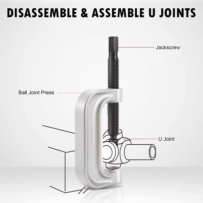 BowLift | 10 Pcs Heavy Duty Ball Joint Press Removal Tool Remover Installer Tool Ball Joint Service Press U Joint Removal Kit