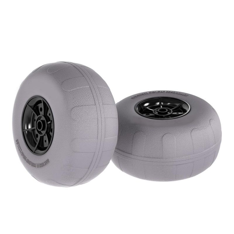 BowLift | 12 Inch Balloon Wheel Beach Car Tire Replacement Large Sand Wheel for Beach Car, Kayak Cart, Canoe Cart, Etc. With Free Air Pump, 2 Pack