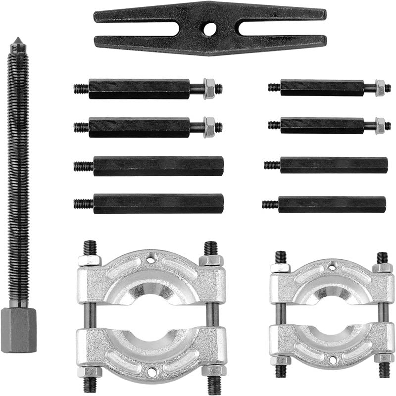 BowLift | 12pcs Bearing Separator Puller Set 5 Ton Bearing Separator, Pinion Wheel Bearing Removal Kit with 2" and 3" Jaws