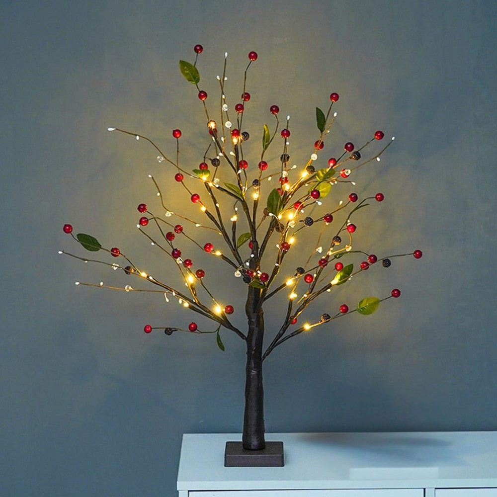 BowLift | LED Light Tree Rustic PVC Table Lamp