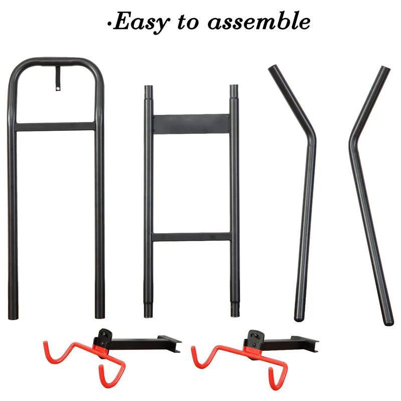 BowLift | 2 Bike Storage Rack Gravity Bike Rack no Drill Heavy Duty Bike Wall Hanger Holds Up to 120lb