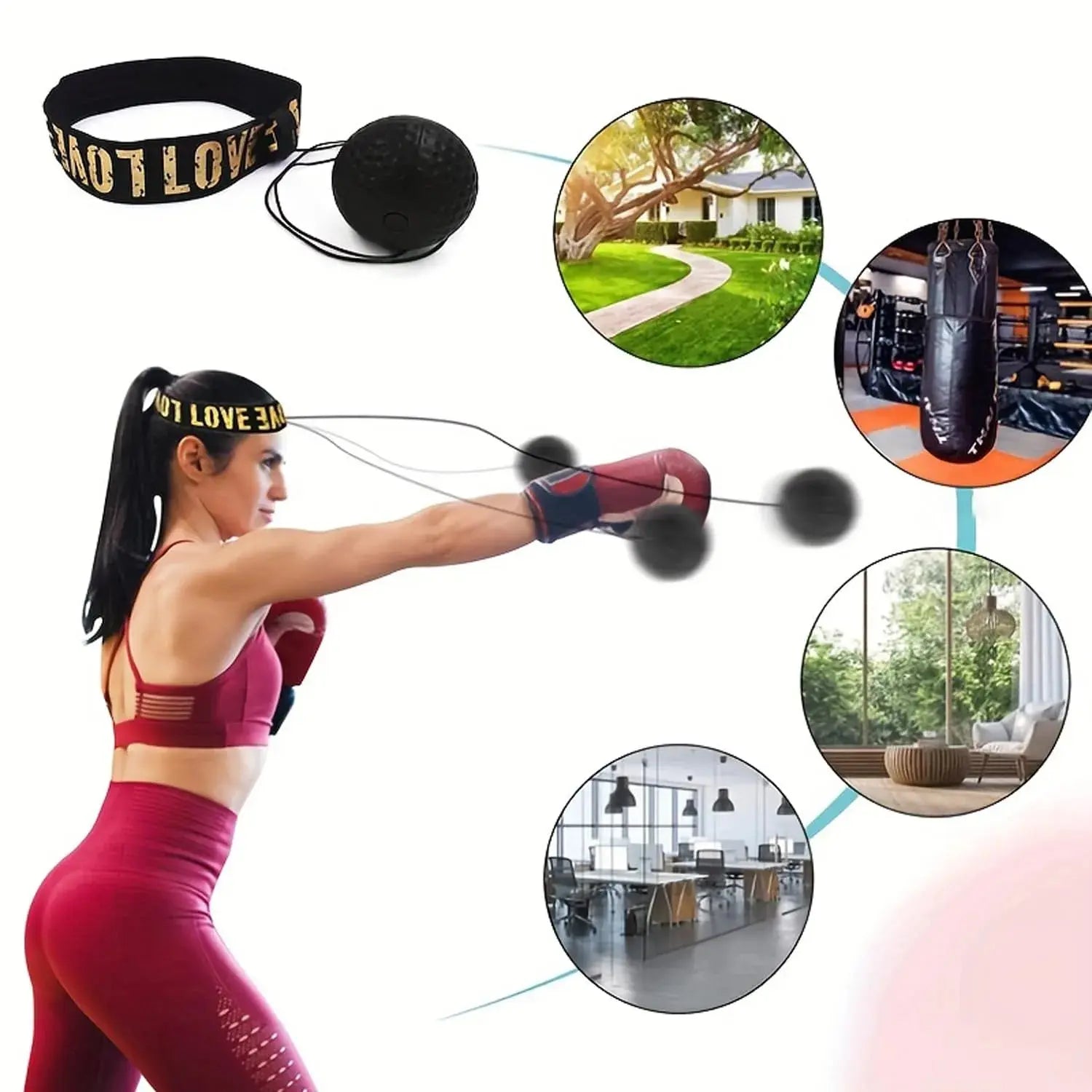 BowLift | Boxing Headband with Reflex Ball for Increased Reaction Power
