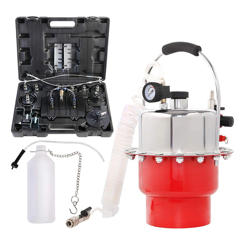 BowLift | Brake Bleeder Kit Pneumatic Pressure Brake Clutch Fluid Bleeding Tool Set Air Power Pressurized Oil Change Bleeder Machine