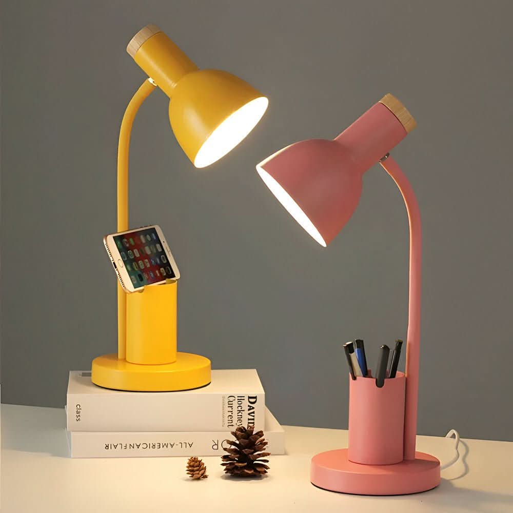 BowLift | LED Table Lamp with Pen Holder for Organization & Style