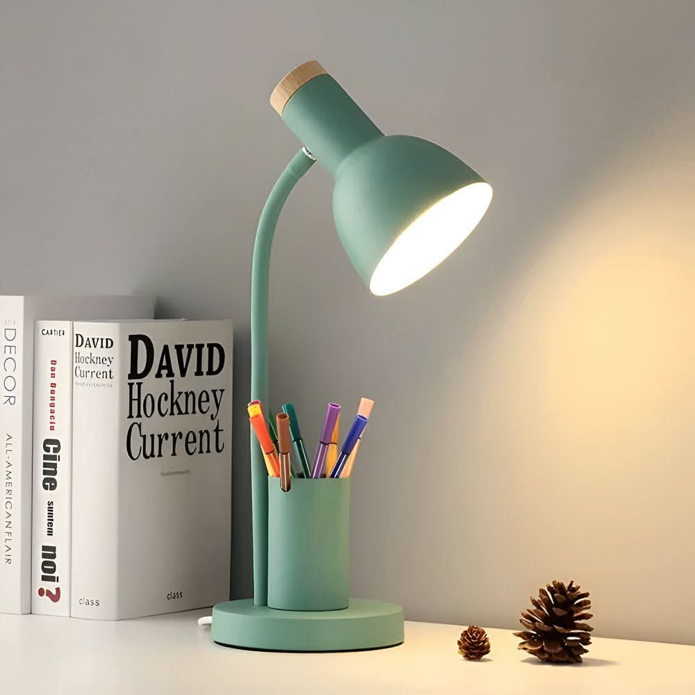 BowLift | LED Table Lamp with Pen Holder for Organization & Style