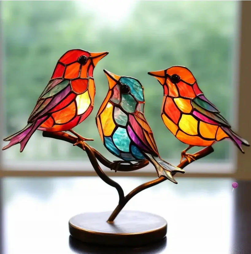 BowLift | Stained Glass Window Birds