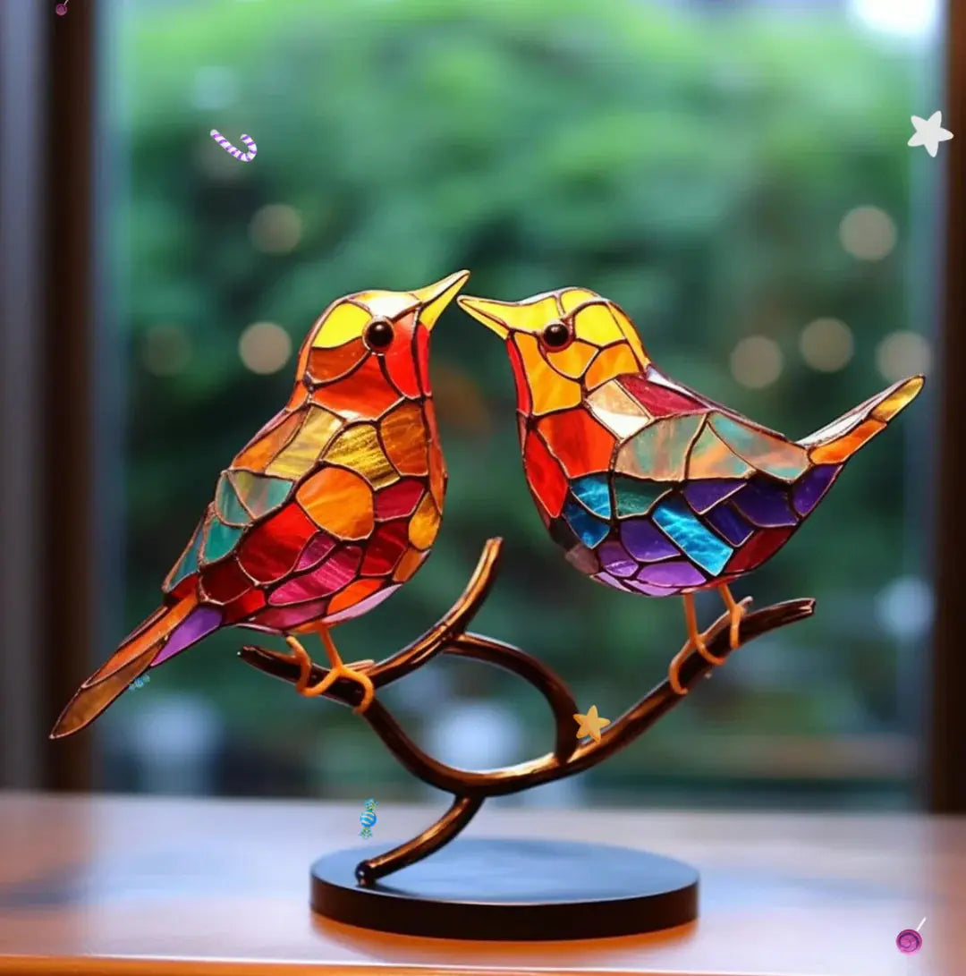 BowLift | Stained Glass Window Birds