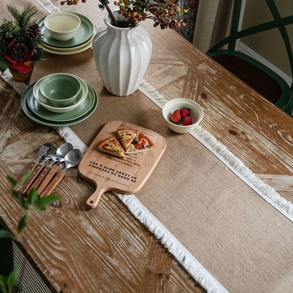 BowLift | Burlap Charm Boho Table Runner