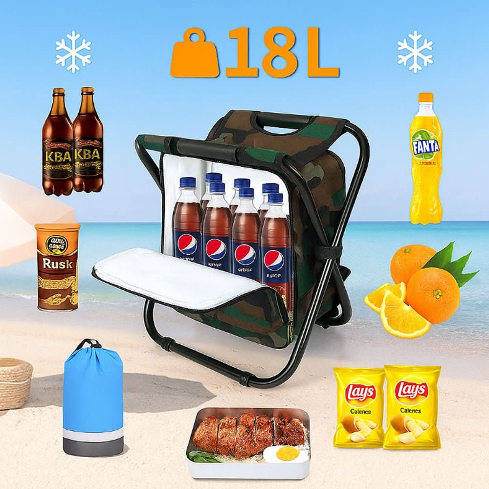 BowLift | 3-in-1 Backpack with Folding Chair & Cooler Compartment for Outdoor Adventures