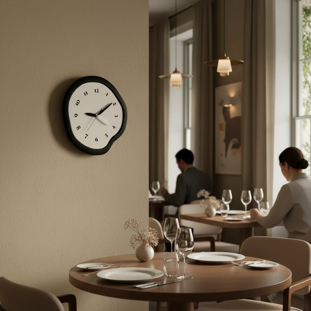 BowLift | Contemporary Abstract Wall Clock with Sleek Acrylic Finish