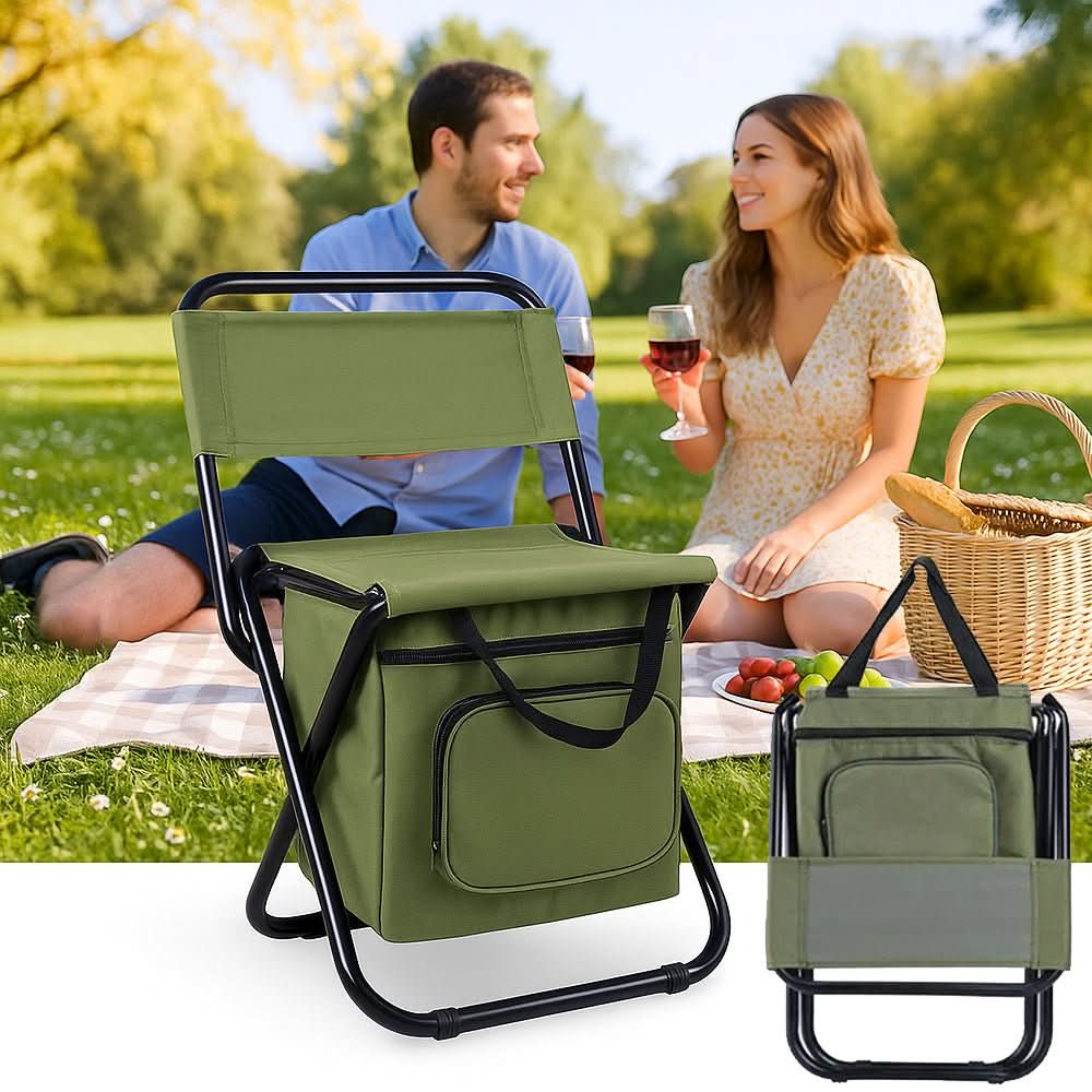 BowLift | Folding chair with integrated cooler bag for outdoor adventures