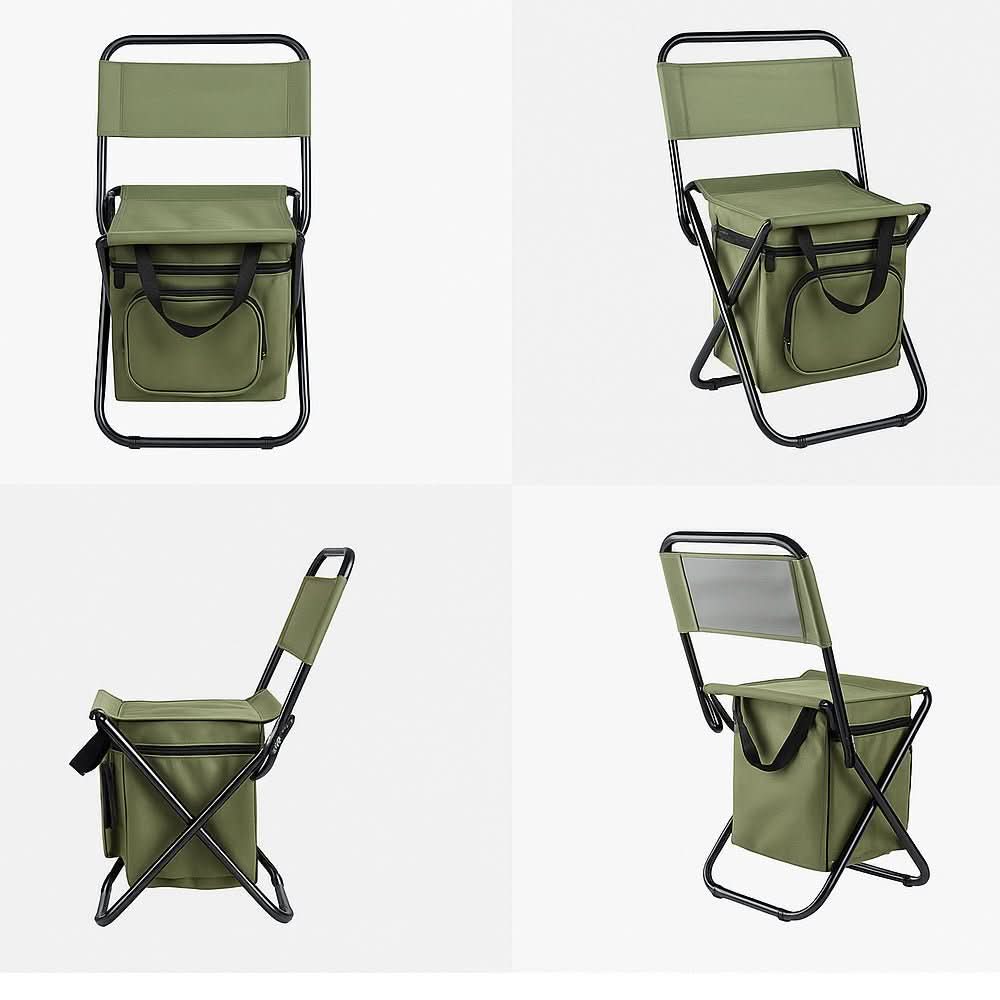 BowLift | Folding chair with integrated cooler bag for outdoor adventures