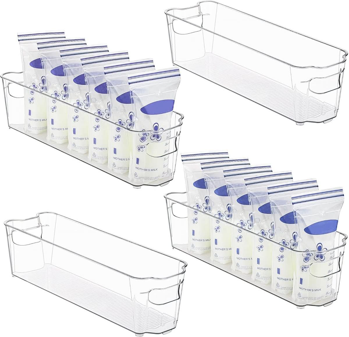 BowLift | Transparent storage boxes for fridge & kitchen in a set of 4
